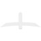 Ekena Millwork Bellingham Architectural Grade PVC Gable Bracket, 72"W x 27"H x 2"D x 6"F, 9/12 Pitch GBP072X27X0206BEL00 - alternate 2